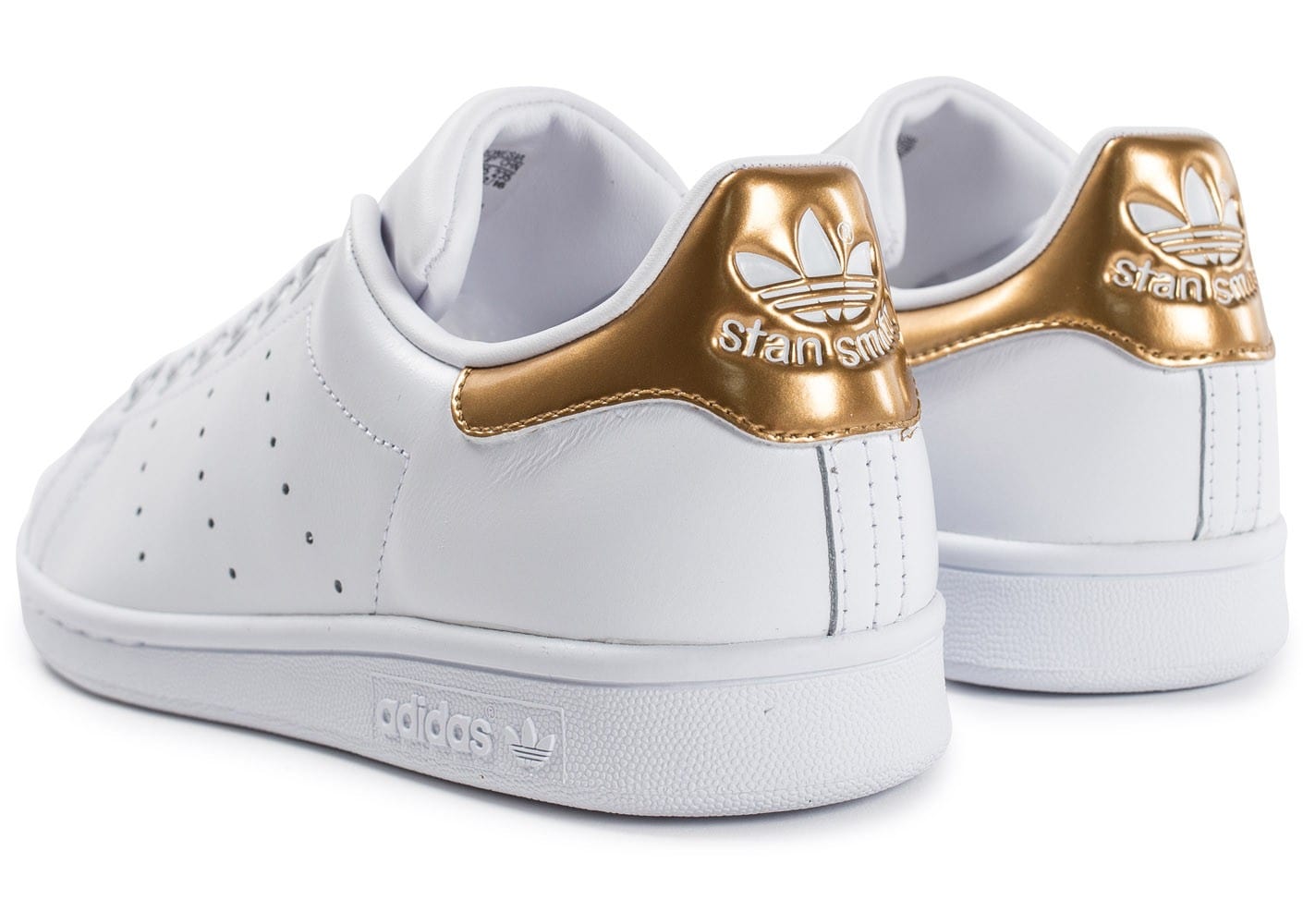 adidas blanche et or