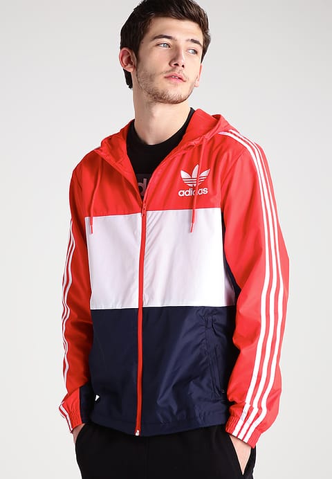 veste adidas homme rouge et noir