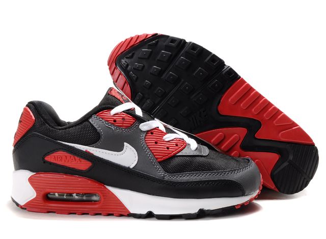 air max 90 noir blanc rouge